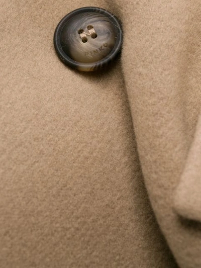 Shop Pinko Button Front Coat In Neutrals