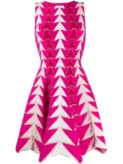 Shop Antonino Valenti Arrow Print Dress In Pink