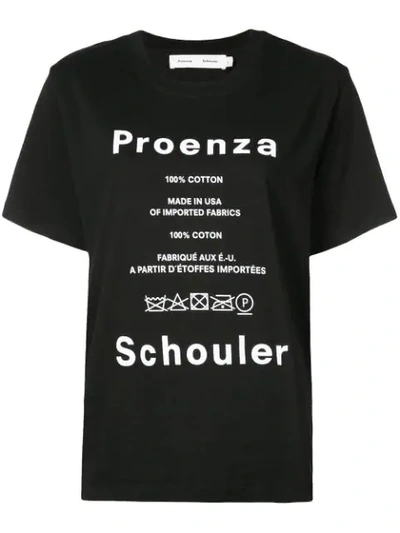 Shop Proenza Schouler Pswl Care Label T In Black