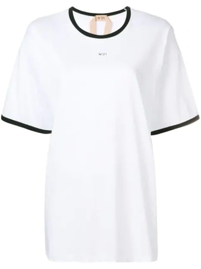 Shop N°21 Nº21 T-shirt Mit Print - Weiss In White