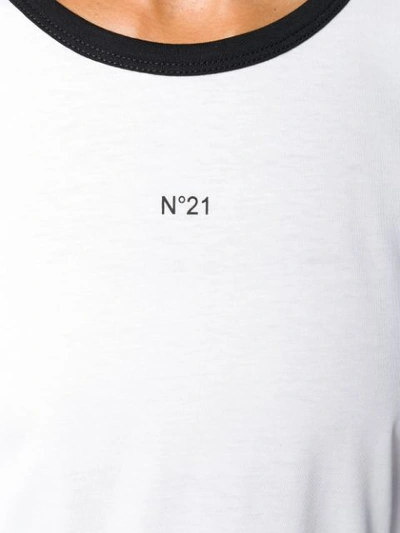 Shop N°21 Nº21 T-shirt Mit Print - Weiss In White