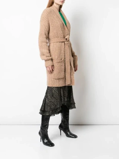 Shop Diane Von Furstenberg Ilaria Cardi-coat In Brown