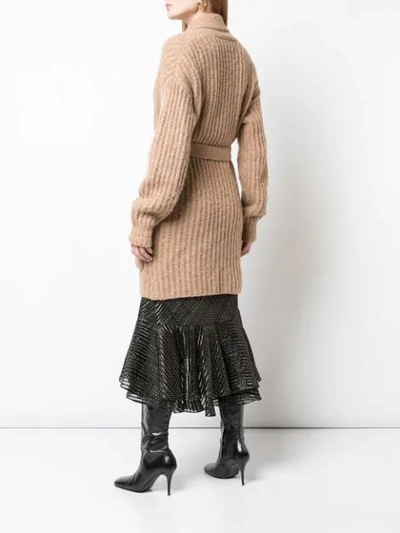 Shop Diane Von Furstenberg Ilaria Cardi-coat In Brown