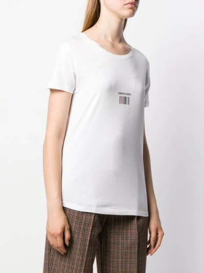 Shop Quantum Courage Barcode T-shirt In White