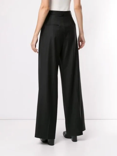 Shop Paul & Joe Wide-leg Tailored Trousers In Black