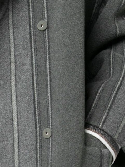 Shop Brunello Cucinelli Single Breasted Coat In C9574 Green