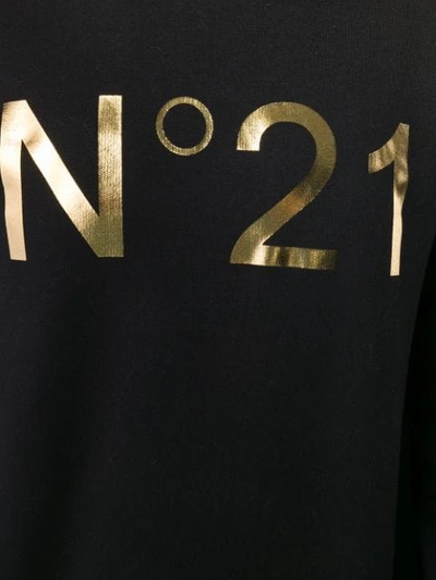 Shop N°21 Logo Print Sweatshirt In Black