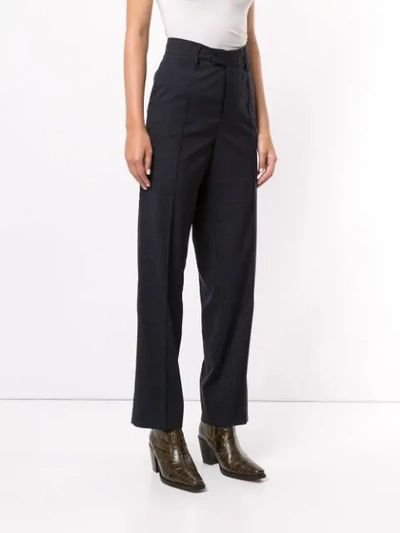Shop Zadig & Voltaire Peter Check Print Trousers In Encre