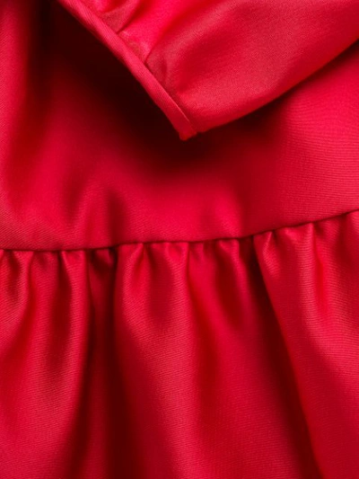 Shop N°21 Flared Ruched Dress In 4460 Red