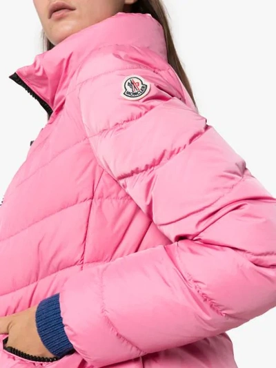 Shop Moncler Miriel Quilted Jacket In Pink