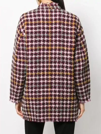 Shop Isabel Marant Tweed Cardi In Pink