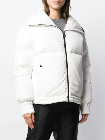 Shop Moncler Padded Down Jacket In White