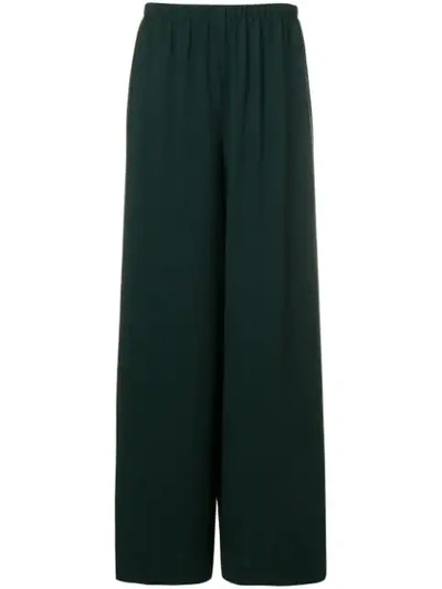 THE ROW PALAZZO TROUSERS - 绿色