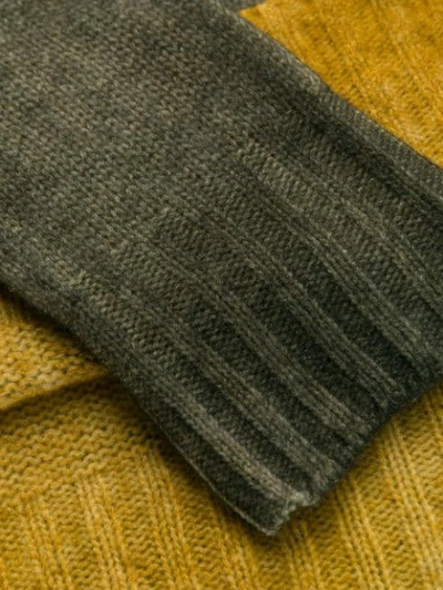 Shop Aragona Crew-neck Knit Sweater In Green