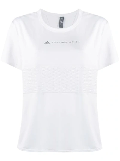 Shop Adidas By Stella Mccartney Logo Print T-shirt In White