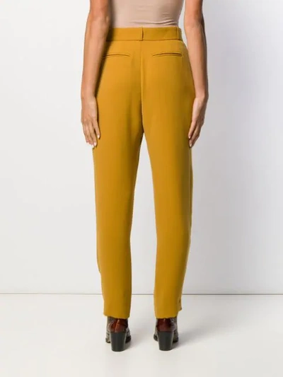 Shop Apc Tailored Trousers In Yellow
