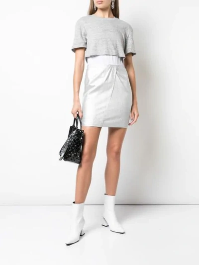 Shop Rta Panelled T-shirt Dress In Snds