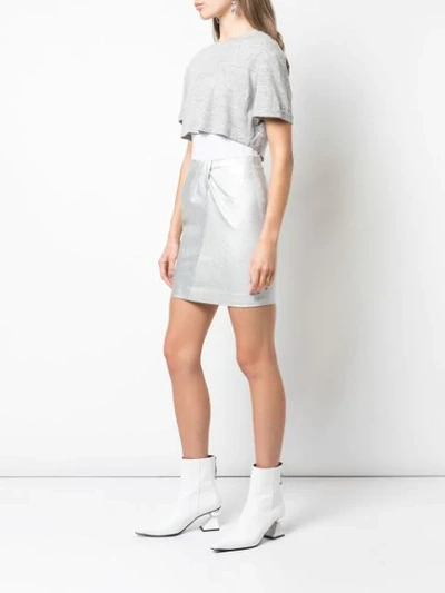 Shop Rta Panelled T-shirt Dress In Snds