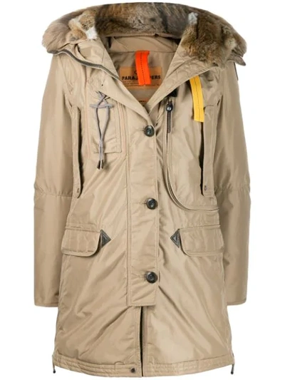 Shop Parajumpers Hood Puffer Jacket In Neutrals