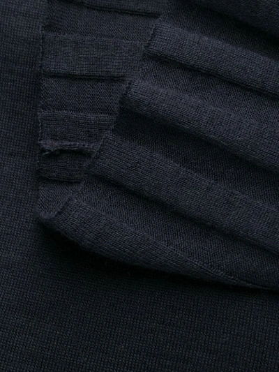 Shop Antonio Marras Ribbed-trim Knit Sweater In Blue