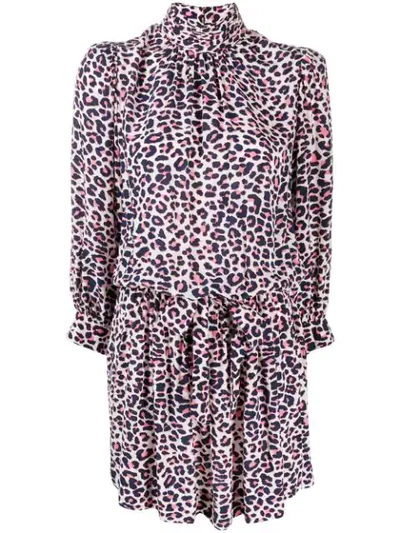 Shop Zadig & Voltaire Leopard Print Dress In Ecru
