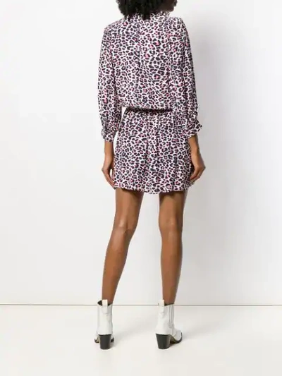Shop Zadig & Voltaire Leopard Print Dress In Ecru
