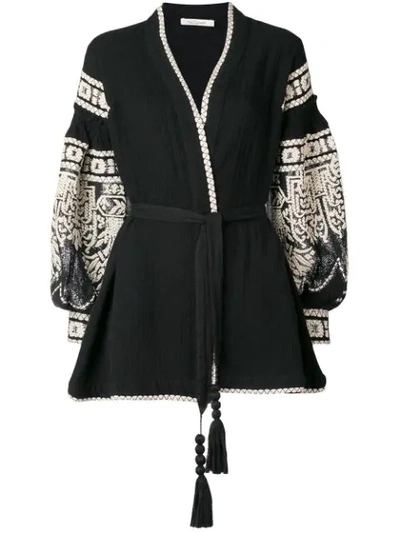 Shop Mes Demoiselles Petrushka Oversized Jacket - Black