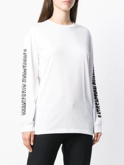 Shop Stella Mccartney Slogan Sweatshirt - White