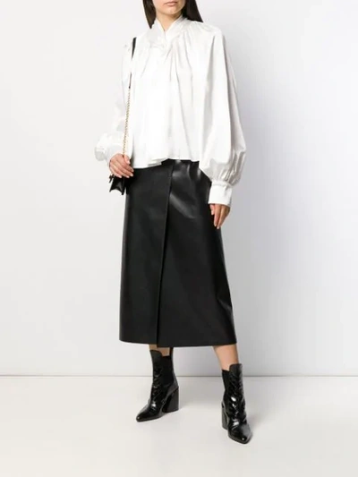 Shop A.w.a.k.e. Pleated Blouse In White