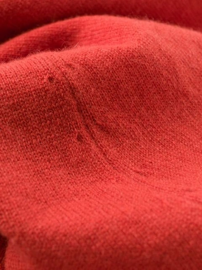 Shop Joseph Fine Knit Midi Skirt In 0602 Dark Orange