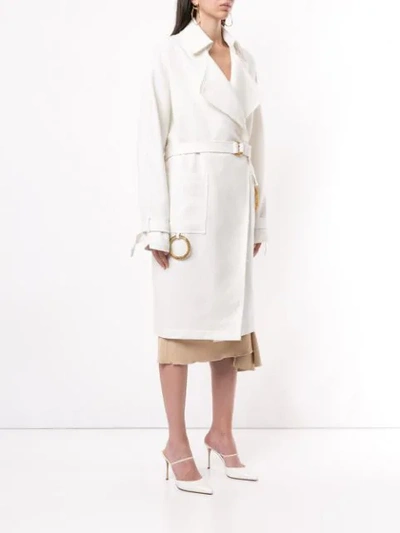 Shop Acler Arbour Trench Coat In White