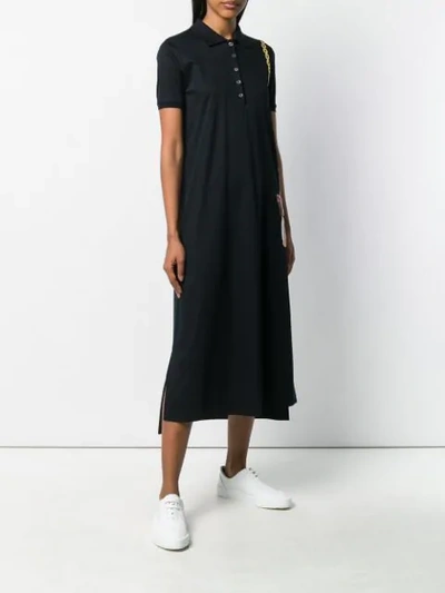 Shop Thom Browne Polo Shirt Dress In 蓝色