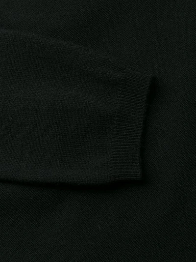 Shop P.a.r.o.s.h Lilla V-neck Sweater In Black