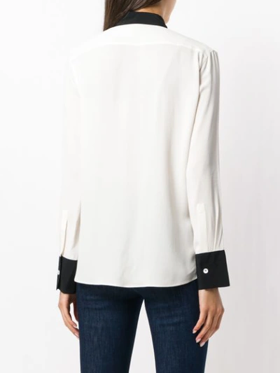 Shop Ps By Paul Smith Contrast Panel Shirt - White