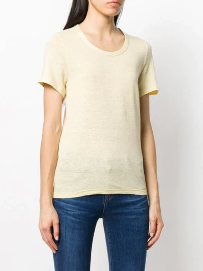 Shop Isabel Marant Étoile Classic T-shirt In Yellow