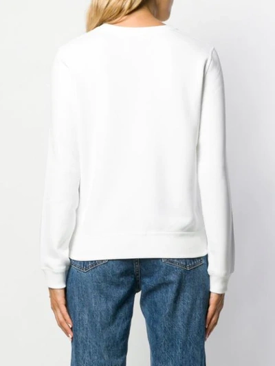 Shop Calvin Klein Jeans Est.1978 Institutional Logo Print Sweatshirt In White