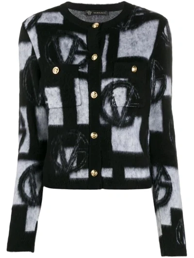 Shop Versace Knitted Vg Cardigan In A2024