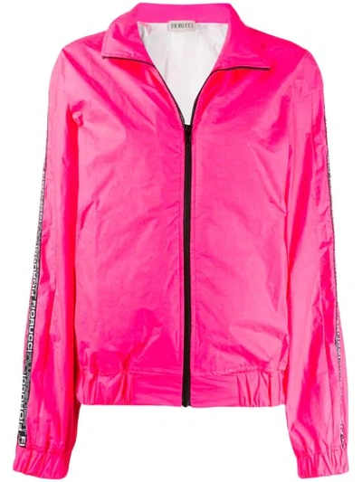 Shop Fiorucci Tyvek Bomber Jacket In Pink