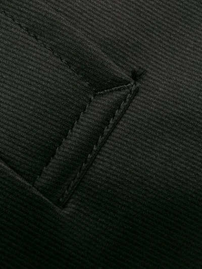 Shop Comme Des Garçons Comme Des Garçons Concealed Front Fastening Coat In Black