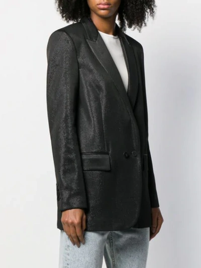 Shop Pinko Front Buttoned Blazer In Z99 Black