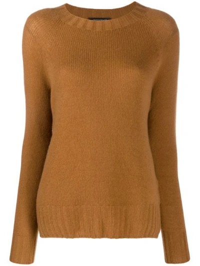 Shop Aragona Relaxed Jumper In Brown