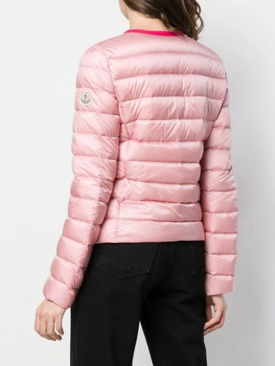 Shop Moncler Padded Shell Jacket In Pink