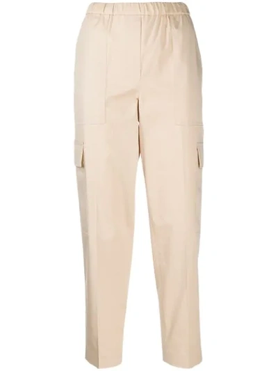 Shop Theory Straight-leg Cargo Trousers In Neutrals