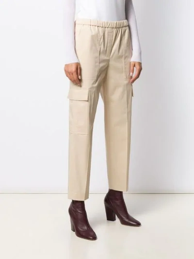 THEORY STRAIGHT-LEG CARGO TROUSERS - 大地色