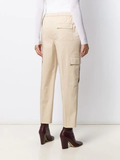 Shop Theory Straight-leg Cargo Trousers In Neutrals