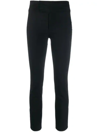 Shop Isabel Marant Skinny Cropped Trousers In Black
