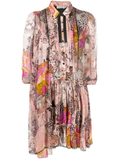 Shop Coach Hemdkleid Mit Print In Pink