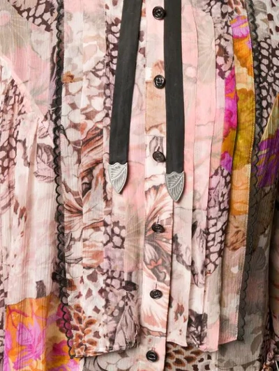 COACH SHORT PRINTED SHIRT DRESS - 粉色