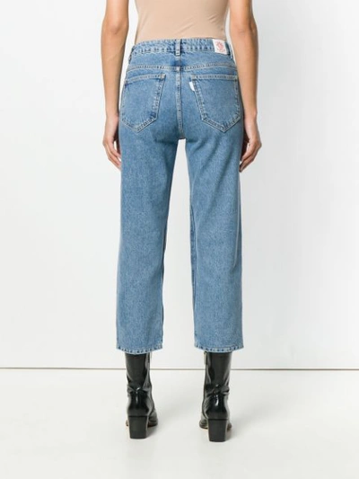 Shop Aalto Layered Cropped Trousers - Blue