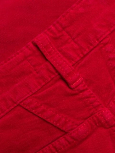 Shop Closed Five Pocket Design Trousers In Red